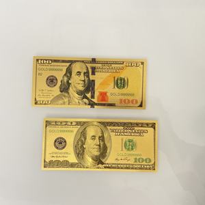 Dollar Gedenkbanknoten Geld Goldfolie 24k Gold Banknote für Geschenksammlung, Dollar 100 Goldfolien-Banknoten - Product Image 4