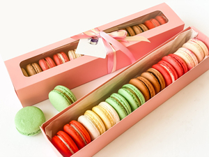 Biểu Tượng Tùy Chỉnh Giấy Bánh Ngọt Màu Hồng Hộp Tráng Miệng Bao Bì Hộp Trượt Sang Trọng Hộp <span class=keywords><strong>Macaron</strong></span> 12 - Product Image 2