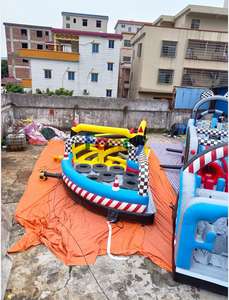 Curso <span class=keywords><strong>de</strong></span> obstáculos inflable flotante certificado CE campo <span class=keywords><strong>de</strong></span> entrenamiento al aire libre para niños y carrera <span class=keywords><strong>de</strong></span> obstáculos con un castillo inflable - Product Image 6