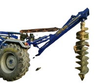 Foreuse de micro-pieux à haute efficacité pour tracteur, modèle PRL, montée sur chenilles, diamètre de forage max. 100 mm, puissance 17 kW