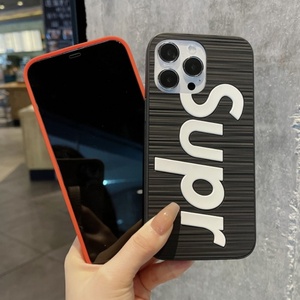 เคสโทรศัพท์ซิลิโคน 3 มิติ ยี่ห้อแฟชั่น SUPR สำหรับ iPhone 18 17pro max 11 XS ป้องกันการกระแทก ฝาหลัง OEM ผลิตตามสั่งจากโรงงาน - Product Image 3