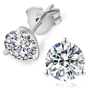 0.6ct Moissanite <b>Stud</b> GRA 925 Sterling <b>Silver</b> Men Women 14K Real Gold Plated VVS Lab Diamond Jewelry Ladies Mossanite <b>Earring</b> - Product Image 1