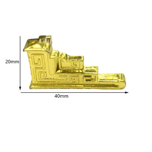 Mingmao Hardware <b>Plastic</b> <b>Edge</b> Protector Gold Right Angle 40mm X 20mm For Gift Boxes And Custom Bags - Product Image 1
