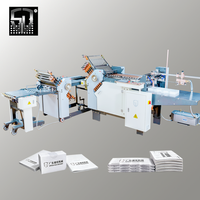 Machine de pliage automatique de papier A2 A3 de haute qualité pour pliage croisé/en Z/demi-pliage, pour dépliants, livrets, instructions, emballages, impression et pliage - Prix