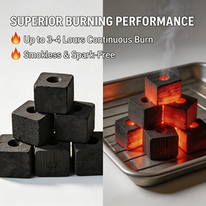 Tablettes de Bakhoor en bambou à combustion longue durée, <span class=keywords><strong>charbon</strong></span> de bois de fruits carbonisé à haute température pour chicha, 22mm-60mm - Product Image 4