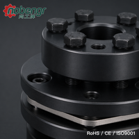 Acoplador de diafragma de disco retráctil de precisión de acero aleado SS304 con elemento de rigidez sin holgura para husillo de motor paso a paso CNC