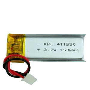 Bateria LiPo 411530 150mAh 3.7V Certificada KC/UL/CE para Tecnologia Vestível - Bateria Inteligente de Íon de Lítio - Product Image 1