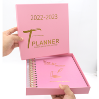 Mẫu Miễn Phí Moq Thấp Tùy Chỉnh 2022-2023 Bìa Cứng A5 Cuộc Sống Tạp Chí Máy Tính Xách Tay In Nhật Ký Kế Hoạch In Ấn