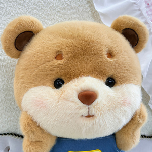 Venta al por mayor de fábrica: Oso de peluche de pie, creativo, estilo vaquero, marrón, suave, regalo para compañeros de trabajo - Product Image 4