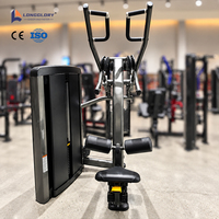 Équipement de musculation professionnel : Machine à traction dorsale fixe à sélection de charge par pignon pour l'entraînement du dos