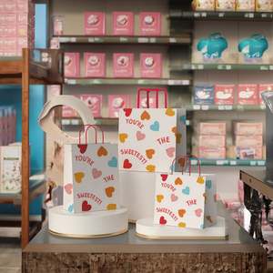 Bolsa de Papel para Compras con Logotipo Personalizado, Caja de Papel Kraft Biodegradable con Asa - Product Image 2