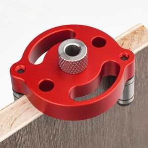 Localizador de perforación de aluminio para madera, herramienta de perforación central de un solo orificio roja, de alta precisión para carpintería mecanizada por CNC - Product Image 3