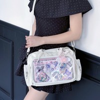 Sac d'école japonais 2D style JK, sac à main, sac à bandoulière grande capacité, sac bandoulière de taille moyenne, sac polyvalent Chibi