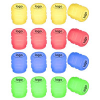 OEM 4pcs bouchons pour mamelon de pneu de voiture, tige de Valve d'air, coloré bleu lumineux Style ABS, tige de roue, accessoires de moto