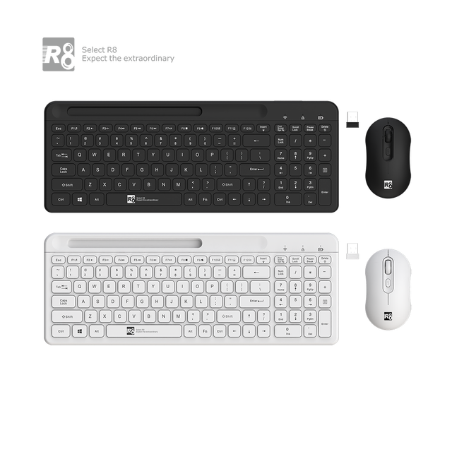 High Quality OEM Ergonomic Keyboard and Mouse Combo Wholesale Office 2.4G USB Wireless Keyboard & Mouse Set