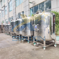 Sipuxin Réservoir de stockage mobile d'une capacité de 1000L et 2000L Réservoir de liquide chimique et de détergent avec un bon réservoir à pression de pompe à noyau de polissage