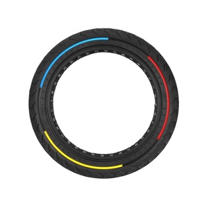 Pneu solide Ulip 14*2.5 à motif d'aile tricolore, haute résilience, résistant à l'usure, antidérapant pour scooter électrique 14 pouces - Product Image 3