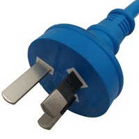Rallonge électrique australienne 3 broches 10A 250V, câble d'alimentation mâle vers femelle, bleu, robuste