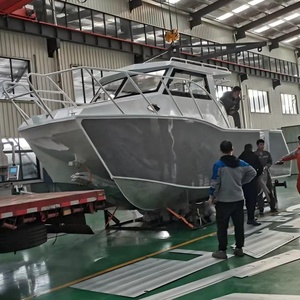 All Welded 8.8m Aluminum Sport Leisure <b>Entertainment</b> Fishing Yacht Luxury Boat Party Sightseeing Cruising 400HP - Product Image 1
