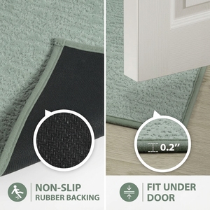 <span class=keywords><strong>Tapis</strong></span> <span class=keywords><strong>de</strong></span> <span class=keywords><strong>bain</strong></span> antidérapants ultra-minces à séchage rapide Uphome en caoutchouc <span class=keywords><strong>vert</strong></span> <span class=keywords><strong>sauge</strong></span> 20 "x 30" <span class=keywords><strong>tapis</strong></span> <span class=keywords><strong>de</strong></span> salle <span class=keywords><strong>de</strong></span> <span class=keywords><strong>bain</strong></span> pour porte <span class=keywords><strong>de</strong></span> baignoire douche lavable - Product Image 3