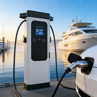 Cargador de Barcos Eléctrico DC, Precio de Fábrica, 60KW 90KW 120KW, Compatible con OCPP 2.0.1 y 1.6, Estaciones de Carga Marinas