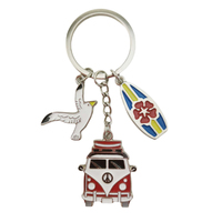 Porte-clés souvenir en métal alliage avec logo personnalisé Honolulu Aloha Hawaii