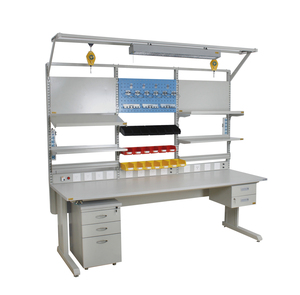 Banc de travail électronique multifonctionnel, nouveau, OEM personnalisé, antistatique, réglable, table de travail ESD, banc de travail étendu, certifié CE - Product Image 1