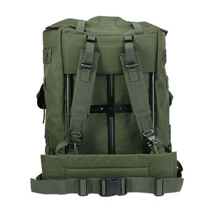 Large Capacity Outdoor <b>Training</b> Survival Pack Bag Mountaineering Camping Trekking Tactical Iron Frame <b>Backpack</b> - Product Image 4