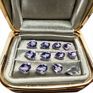 Piedra Suelta de Amatista Sintética en Forma de Pera, Grado AAA, Tratada con Calor, 5x7mm, Color Play, M.Y.GEMS - Product Image 1