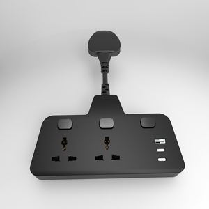 Soket Daya pengisi daya Cepat port USB 1 Tipe C stop kontak Universal 2 stop kontak Multi negara - Product Image 5