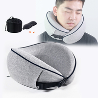 Vente chaude Oreiller De Massage Du Cou Orthopédique Portable Oreillers En Mousse À Mémoire Cervicale U Forme Cou Soutien Sieste Oreillers De Voyage