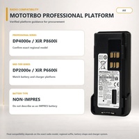 بطارية راديو موتورولا PMNN4543A ليثيوم أيون 2450 مللي أمبير IP68 لجهاز MOTOTRBO DP2000e DP4000e، قطعة غيار أصلية