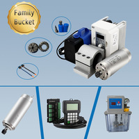 Motor Spindle CNC LY 220V 380V Berpendingin Air Diameter Luar 100MM 3KW untuk Mesin Frais, Bor, Gerinda dengan Bearing BT30/40