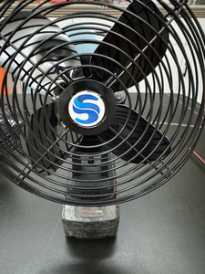 Ventilateur portable en métal de 8 pouces 21V au lithium-ion : rechargeable, haute puissance, idéal pour les stands extérieurs et le camping avec une autonomie extra-longue - Product Image 5
