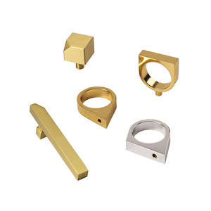 Dingcheng Brass <b>Cabinet</b> <b>Handle</b> Bow Shape Single Hole For Drawer Door Hardware - Product Image 4