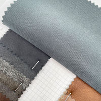 0.6MM cuir PU utilisé dans Composite fausse fourrure motif classique PU cuir coupe-vent usine vente directe Stock tissu