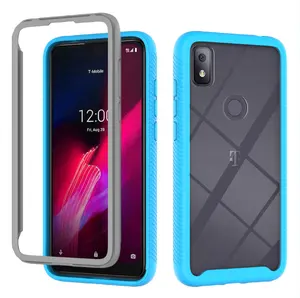 Assorbimento Degli Urti design del paraurti TPU PC hybrid Caso Della Copertura Posteriore del Telefono Per T-Mobile Revvl 4