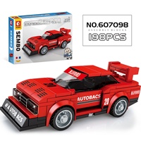 SEMBO Jouet éducatif de construction de véhicules, modèle de voiture classique, ensemble de blocs de construction, 72 pièces, plastique ABS, échelle 1:8, DIY