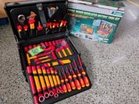 Kit d'outils métriques isolés 1000V, 41 pièces, pour équipements haute tension, véhicules électriques, centrales électriques