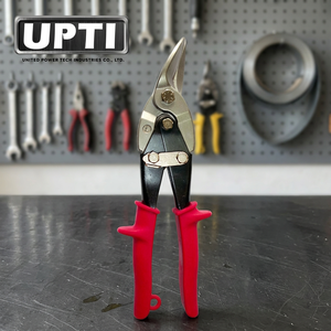 Taiwan Made High Quality 250mm Smooth Edge DIY Tools Left Cut Multi-Purpose Alloy Scissors with CR-MO Blade <b>Red</b> - Product Image 2