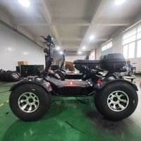 Scooter ATV 60V 60Ah 4x2500W, Tracción en las Cuatro Ruedas, 55 km/h, Carga de 300 kg, Plegable, Impermeable, Control por Aplicación, Quad Todoterreno para Adultos AS-01, Potente