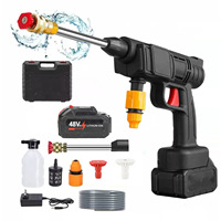 Pistolet de lavage de voiture haute pression 22 bars en ABS, nettoyeur de voiture électrique domestique, buse d'arrosage, nettoyeur de voiture à batterie au lithium