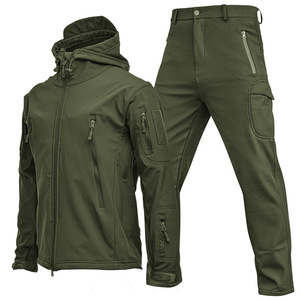 <span class=keywords><strong>Veste</strong></span> d'extérieur respirante pour homme, trois-en-un, coupe-vent, chaude, en softshell effet peau de requin, avec capuche – Approvisionnement direct usine - Product Image 5