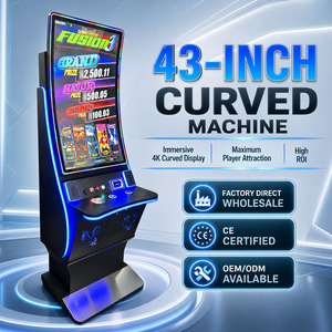 ตู้เกม QIQU Factory Metal Acrylic จอโค้ง 43 นิ้ว แบบ Nudge Skill Game Cabinet Fusion 3 Skill Maquina Arcade สำหรับผู้ประกอบการในสหรัฐอเมริกา - Product Image 4