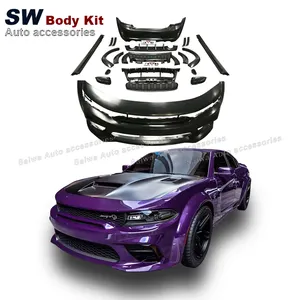 Cargador AWD SRT, Kit de carrocería de estilo para Dodge Charger actualizaciones GT AWD SRT, Kit de rendimiento aerodinámico, parachoques delantero, piezas de automóviles