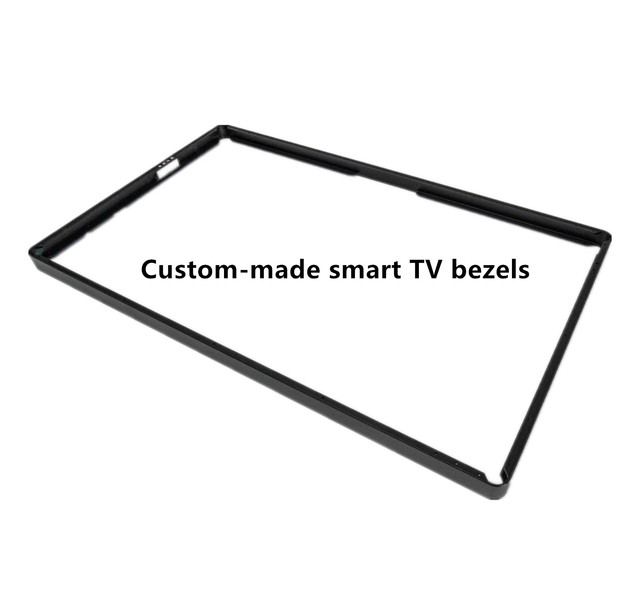 Custom CNC Machined Smart TV Bezel Precision Aluminum 6000/7000 Series Profile Frame Hard Anodized Finish ISO9001 Certified