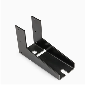 ขายึดโลหะสีดำพร้อมช่องเจาะสี่เหลี่ยมและคุณสมบัติแบบแท็บ - Product Image 3