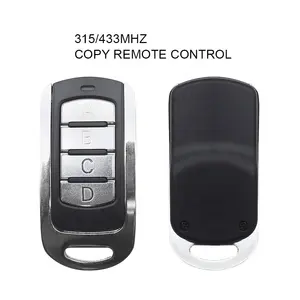 4 Buttons 433 Mhz Remote Control Garage Gate Door Opener Remote Control Duplicator Cloning Code Car Key