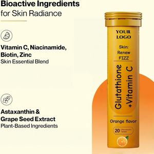 Reduziertes Original GSH Liposomal Glow Collagen Vitamin C Supplement White ning L-Glutathion Brause tabletten für die Schönheit - Product Image 3