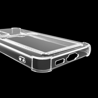 Fente pour carte de poche pare-chocs étui de téléphone portable en TPU souple Transparent pour Samsung Galaxy S23 FE couverture arrière pour S24 S23 + S22 S21 S20 FE